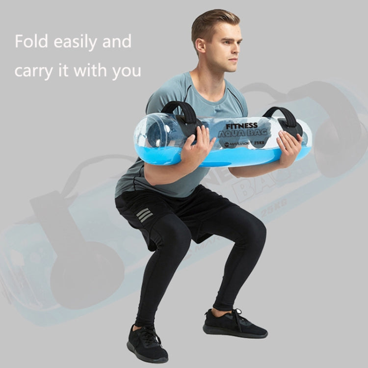 Portable Foldable Water-Filled Inflatable Weight Bag Weightlifting Balance Strength Training Fitness Weight Bag, Colour: 20kg (Transparent) - Fitness Equipments by PMC Jewellery | Online Shopping South Africa | PMC Jewellery