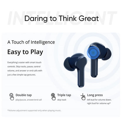 Realme Buds T100 AI ENC Smart Call Noise Reduction Wireless In-Ear Bluetooth Earphones(Black) - Bluetooth Earphone by Realme | Online Shopping South Africa | PMC Jewellery