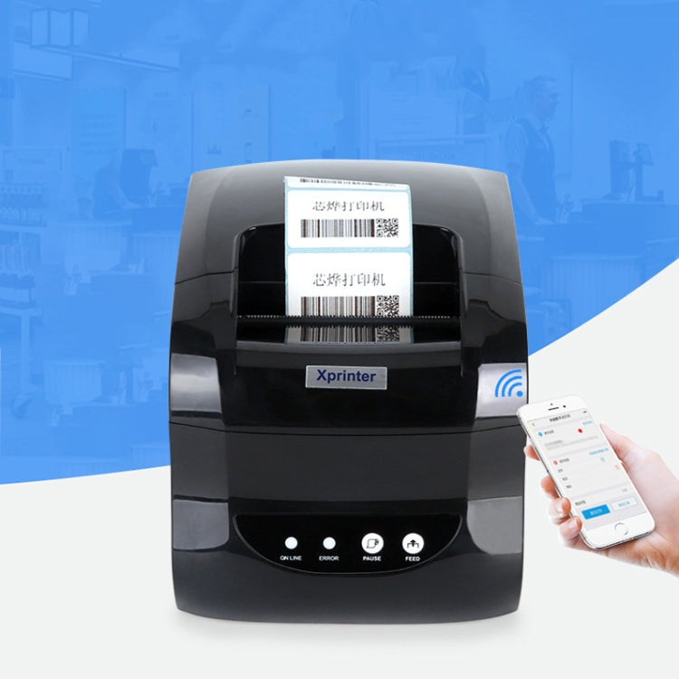 Xprinter XP-365B 80mm Thermal Label Printer Clothing Tag Supermarket Barcode Printer, Plug: EU Plug(Bluetooth Version) - free shipping - PMC TechLife - Order now!