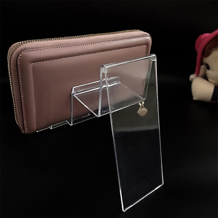 10 PCS Thickened Transparent Wallet Holder Plastic Phone Mask Display Stand Counter Display Stand,Specification: No. 4 1 Layer - Desktop Holder by PMC TechLife | Online Shopping South Africa | PMC TechLife