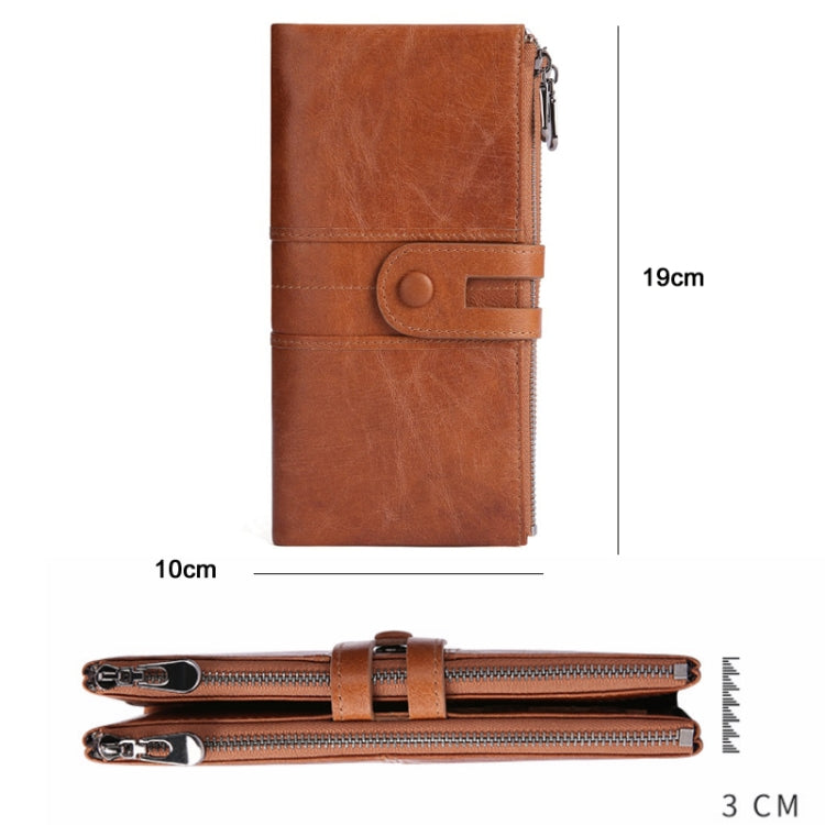 Retro Ladies RFID Wallet Leather Long Mobile Phone Bag(Red) - free shipping - PMC TechLife - Order now!