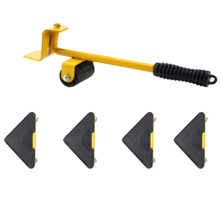 CY-0102 5 in 1 Household Moving Bed Heavy Object Moving Pulley Furniture Shifter Multifunctional Carrier, Model: Yellow (300KG) - Moving tools by PMC Jewellery | Online Shopping South Africa | PMC Jewellery