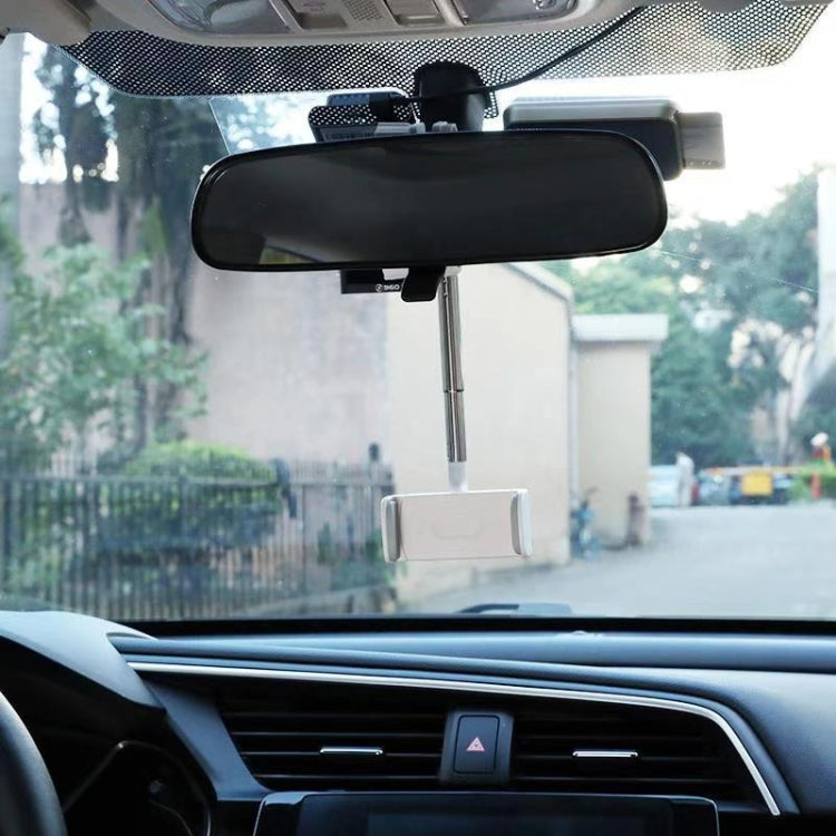 2 PCS Car Mobile Phone Bracket Rearview Mirror Navigation Bracket Driving Recorder Fixed Clipper Post-Lens Bracket(White) - free shipping - PMC TechLife - Order now!