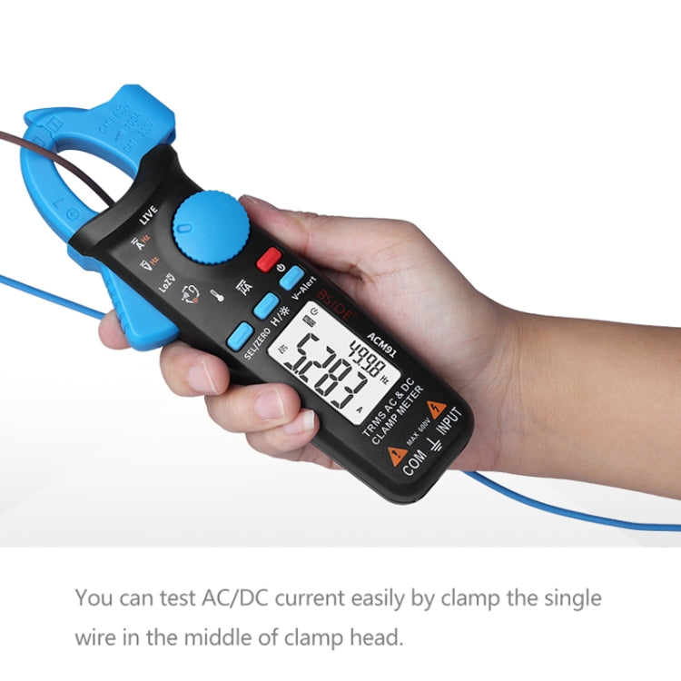 BSIDE ACM91 Digital Clamp Meter AC/DC Current 1mA True RMS Auto Range  Capacitor Tester Multimeter(Blue) - Digital Multimeter by BSIDE | Online Shopping South Africa | PMC Jewellery | Buy Now Pay Later Mobicred