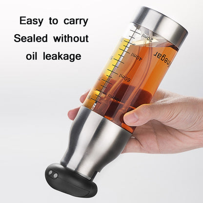 Stainless Steel Push-Type Oil Spray Bottle Barbecue Oil And Vinegar Sprayer - Condiment Bottles & Hip Flasks by PMC Jewellery | Online Shopping South Africa | PMC Jewellery
