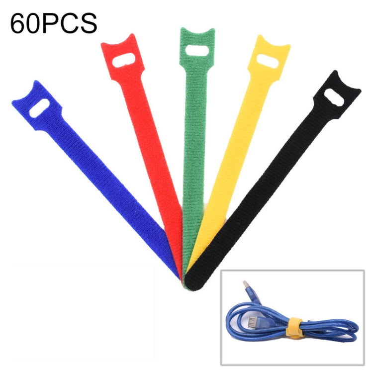 60 PCS T-Shaped Cable Organizer Belt Nylon Winder Buckle, Length: 20cm(Color Random Delivery) - Cable Organizer by PMC TechLife | Online Shopping South Africa | PMC TechLife | Buy Now Pay Later Mobicred