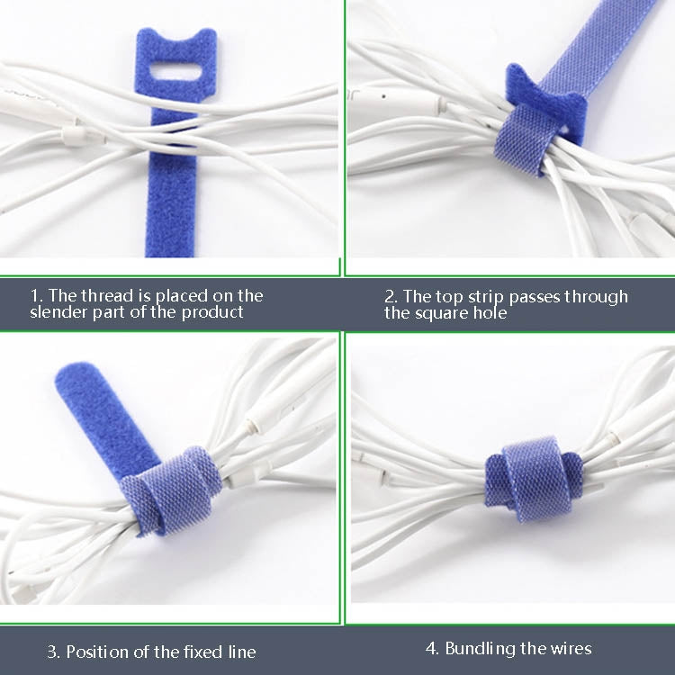 60 PCS T-Shaped Cable Organizer Belt Nylon Winder Buckle, Length: 30cm(Color Random Delivery) - Cable Organizer by PMC TechLife | Online Shopping South Africa | PMC TechLife | Buy Now Pay Later Mobicred