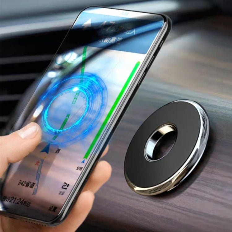 Q6 Car Magnetic Mobile Phone Holder Round Car Dashboard Navigation Bracket(Black) - Universal Car Holders by PMC TechLife | Online Shopping South Africa | PMC TechLife | Buy Now Pay Later Mobicred