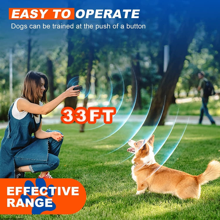 LED Flashlight Ultrasonic Dog Repeller Portable Dog Trainer, Colour: Double black(Colorful Package) - free shipping - PMC TechLife - Order now!