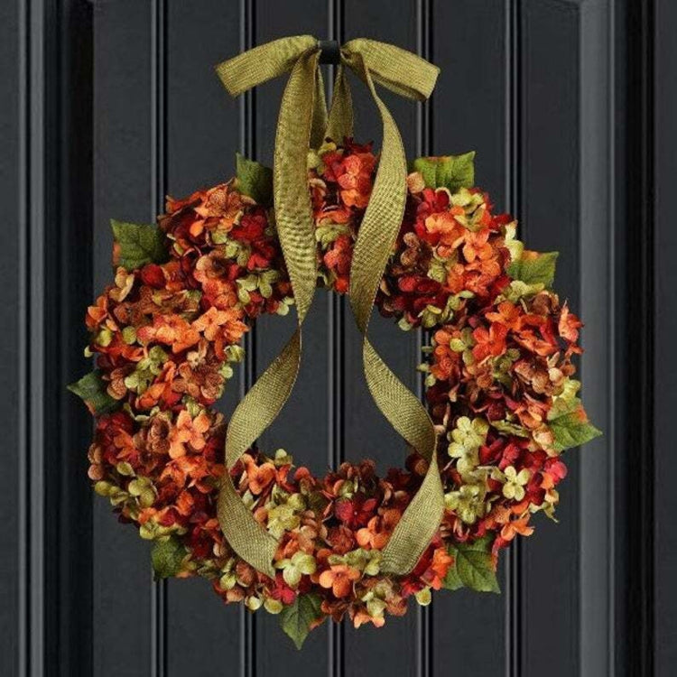 Hydrangea Wreath Door Hanging Artificial Flower Christmas Ornament, Size: 30cm - Ornaments by PMC TechLife | Online Shopping South Africa | PMC TechLife
