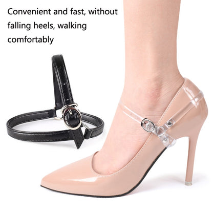 1 Pair High Heels Prevent Heel Drop Shoe Strap(Mirror Black) - shoelaces by PMC Jewellery | Online Shopping South Africa | PMC Jewellery