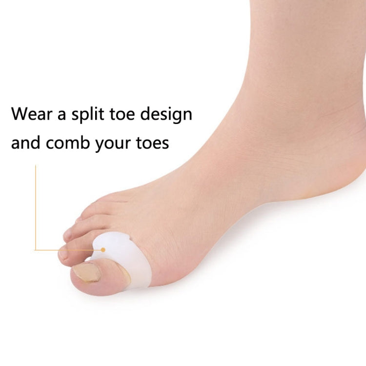 10 Pairs Great Toe Orthosis Separator Soft and Comfortable Toe Care Cover, Size: S(White) - Corrector by PMC Jewellery | Online Shopping South Africa | PMC Jewellery