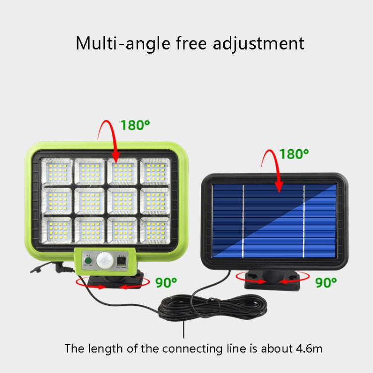 12 x 9 LED Outdoor Waterproof Solar Split Type Wall Light Human Induction Garden Corridor Household Street Light - With Solar Panel by PMC Jewellery | Online Shopping South Africa | PMC Jewellery