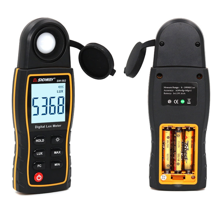 SNDWAY SW582 Handheld Digital Illuminance Meter High-Precision Digital Light Meter(SW582) - Light & Sound Meter by SNDWAY | Online Shopping South Africa | PMC Jewellery | Buy Now Pay Later Mobicred