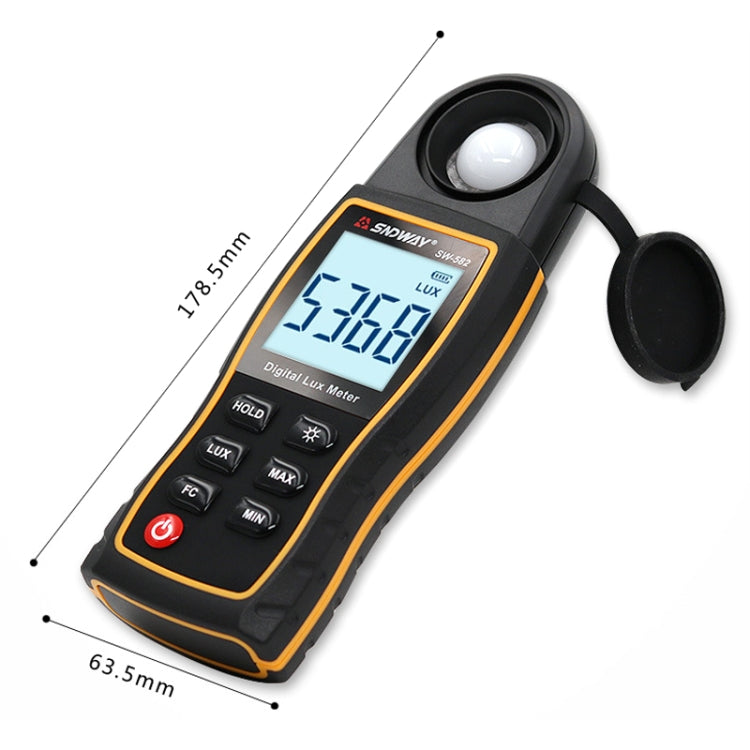 SNDWAY SW582 Handheld Digital Illuminance Meter High-Precision Digital Light Meter(SW582) - Light & Sound Meter by SNDWAY | Online Shopping South Africa | PMC Jewellery | Buy Now Pay Later Mobicred