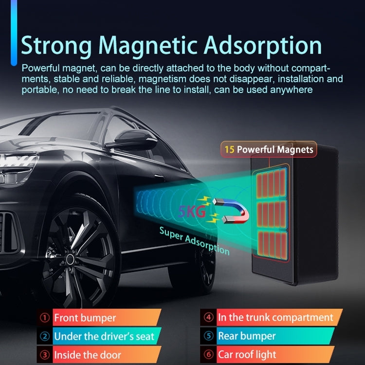 CJ280 GPS Locator Wireless Strong Magnetic Positioning Tracker, Specification: 2G 24000mAh - Car Tracker by PMC TechLife | Online Shopping South Africa | PMC TechLife