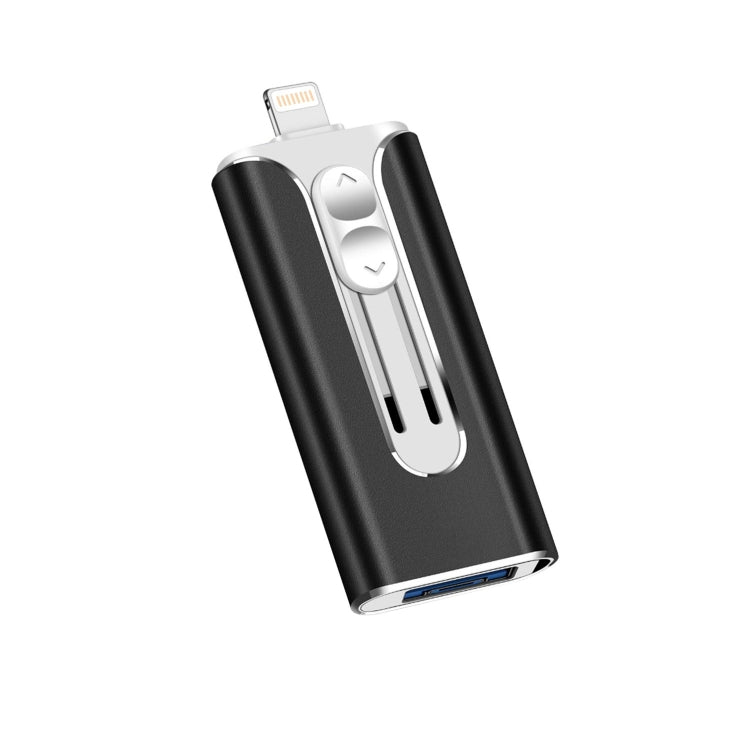 64GB Micro USB + 8 Pin + USB 2.0 3 in 1 Mobile Phone Computer U-Disk(Black) - U Disk & Card Reader by PMC TechLife | Online Shopping South Africa | PMC TechLife