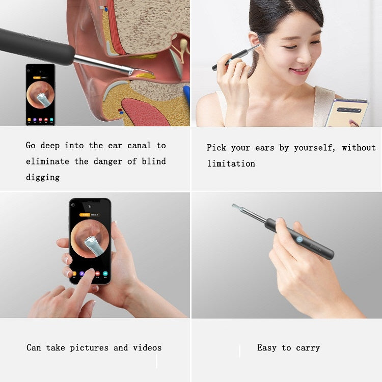 Bebird R1 High-Definition Endoscope Luminous Visual Ear Picking Tool(R1-Classic Black) - Ear Care Tools by Bebird | Online Shopping South Africa | PMC Jewellery