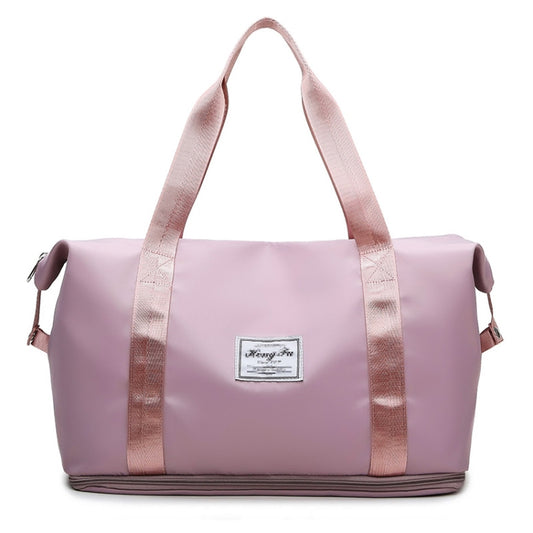 Travel Bag Large Capacity One-Shoulder Handbag Sports Gym Bag Dry And Wet Separation Duffel Bag(Pink) - Handbags by PMC Jewellery | Online Shopping South Africa | PMC Jewellery