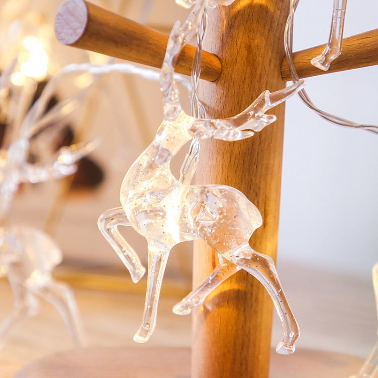 Christmas Elk String Lights Holiday Decoration, Spec: 6m 40 LEDs Battery Box(Colorful Light) - Decoration Lamps by PMC TechLife | Online Shopping South Africa | PMC TechLife
