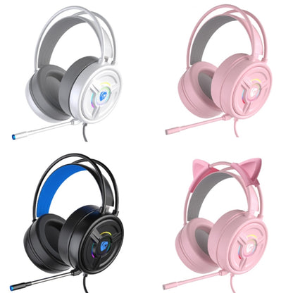 PANTSAN PSH-200 Wired Gaming Headset with Microphone, Colour: 3.5mm Pink Cat Ear - Multimedia Headset by PANTSAN | Online Shopping South Africa | PMC Jewellery