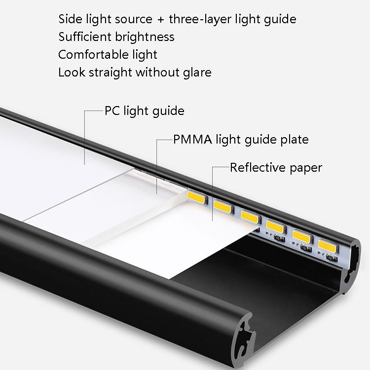 Intelligent Automatic Human Body Induction Wireless LED Lamp 20cm(Black + White Light) - Sensor LED Lights by PMC TechLife | Online Shopping South Africa | PMC TechLife