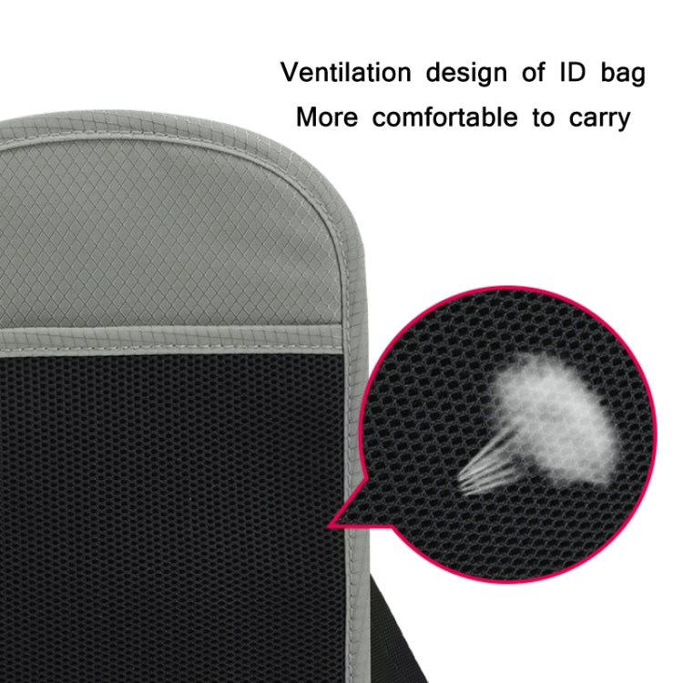 RFID Multi-Function Halter Passport Bag Certificate Protection Cover(Dark Gray) - Card & Passport Bags by PMC TechLife | Online Shopping South Africa | PMC TechLife | Buy Now Pay Later Mobicred