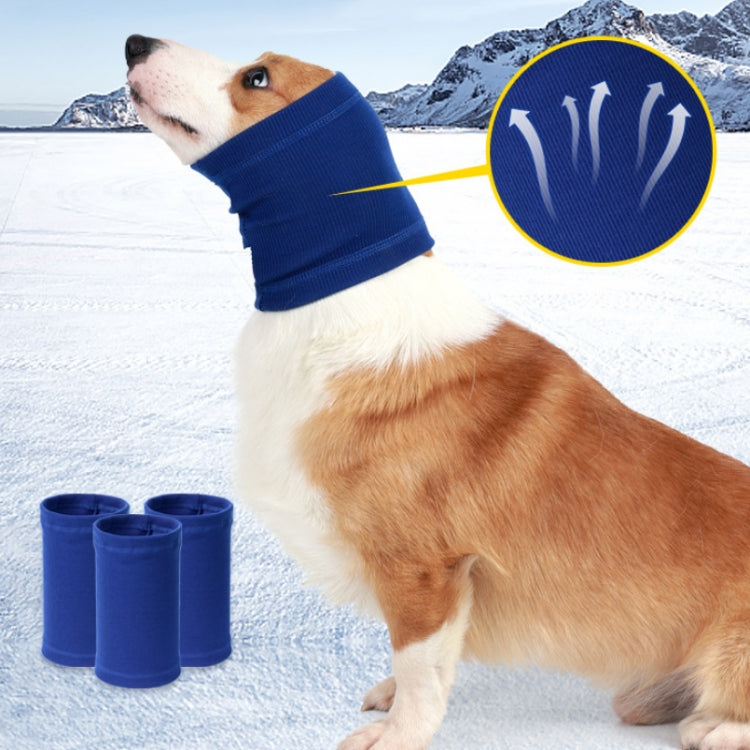 Dog Comforting Headgear Pet Scare Prevention Headscarf, Specification: S(Blue) - Caps by PMC Jewellery | Online Shopping South Africa | PMC Jewellery