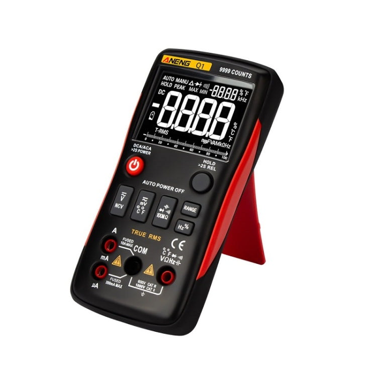 ANENG AN-Q1 Automatic High-Precision Intelligent Digital Multimeter, Specification: Standard with Cable(Red) - free shipping - PMC TechLife - Order now!