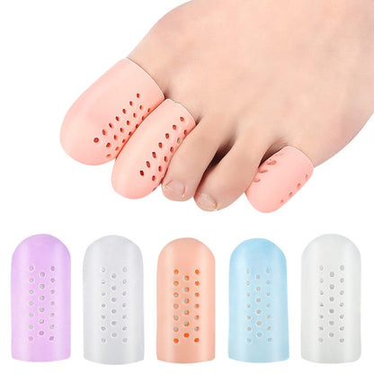 10 Pairs With Hole Toe Set High Heels Anti-Wear Anti-Pain Toe Protective Cover, Size: M(Bright Skin) - Corrector by PMC Jewellery | Online Shopping South Africa | PMC Jewellery