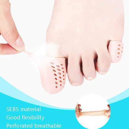 10 Pairs With Hole Toe Set High Heels Anti-Wear Anti-Pain Toe Protective Cover, Size: M(Skin Color) - Corrector by PMC Jewellery | Online Shopping South Africa | PMC Jewellery