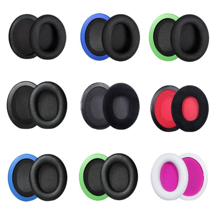 2pcs Headset Earmuffs For Kingston HyperX Cloud II / Silver / Alpha / Flight / Stinger, Color: Black+Red Velvet - Earmuff & Pad by PMC TechLife | Online Shopping South Africa | PMC TechLife | Buy Now Pay Later Mobicred