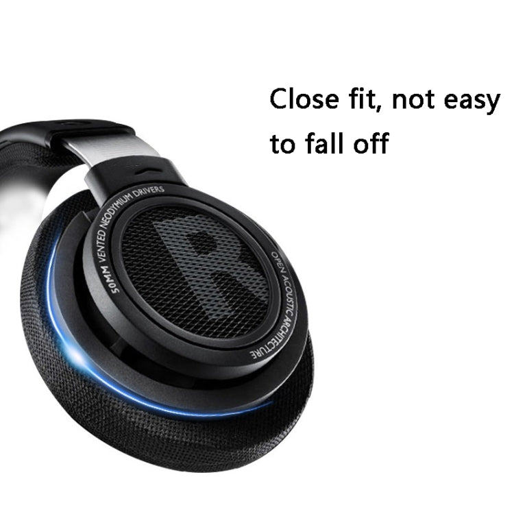 2 PCS Headset Sponge Earmuffs for Philips SHP9500(Black Mesh) - Earmuff & Pad by PMC TechLife | Online Shopping South Africa | PMC TechLife