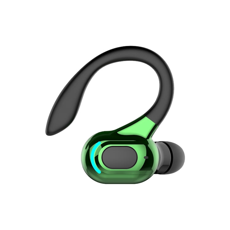 F8 Bluetooth 5.1 Ear-Mounted Stereo Wireless Sports Earphone(Black+Green) - Bluetooth Earphone by PMC TechLife | Online Shopping South Africa | PMC TechLife