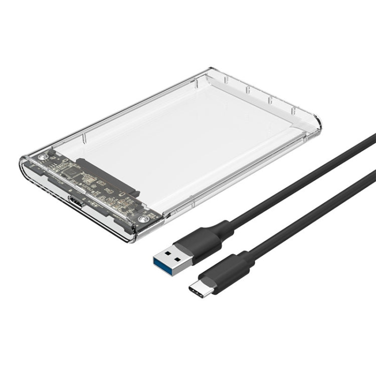 TU31 2.5 Inch USB3.1 TYPE-C Interface Hard Disk Transparent Protective Shell - HDD Enclosure by PMC TechLife | Online Shopping South Africa | PMC TechLife