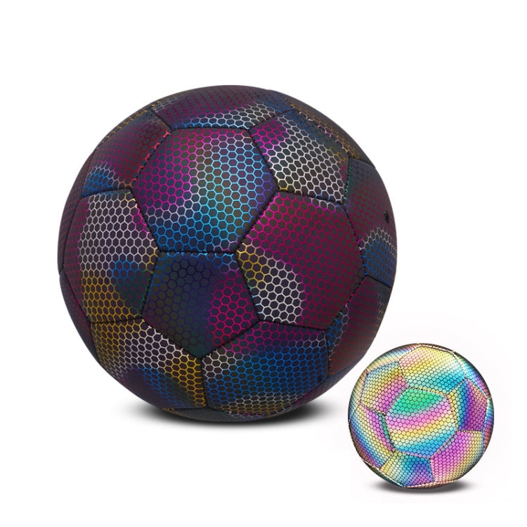 MILACHIC Night Light Football PU Opera Sewed School Training Football(No.5 Reflective Colorful Light Version 5054) - Balls by MILACHIC | Online Shopping South Africa | PMC Jewellery
