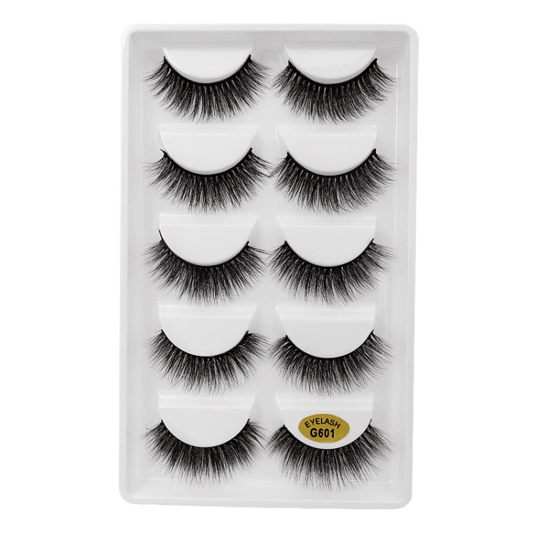 ShiDiShangPin 5 Pairs Mink Fake Eyelashes With Tweezers(G601) - Eyes by PMC Jewellery | Online Shopping South Africa | PMC Jewellery