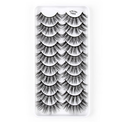 10 Pairs 3D Cat Eye False Eyelashes Naturally Thick And Fluffy Eyelashes(Y602) - Eyes by PMC Jewellery | Online Shopping South Africa | PMC Jewellery