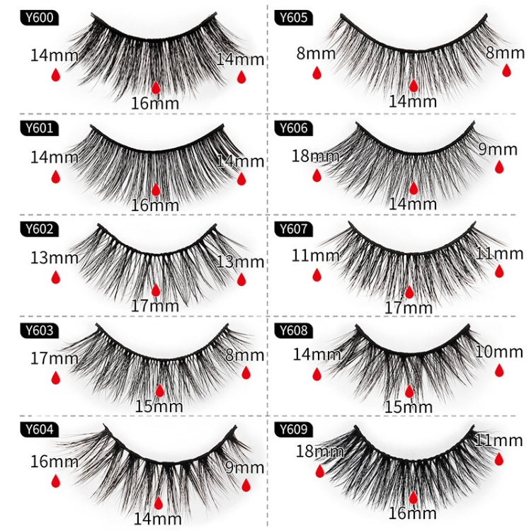 10 Pairs 3D Cat Eye False Eyelashes Naturally Thick And Fluffy Eyelashes(Y607) - Eyes by PMC Jewellery | Online Shopping South Africa | PMC Jewellery