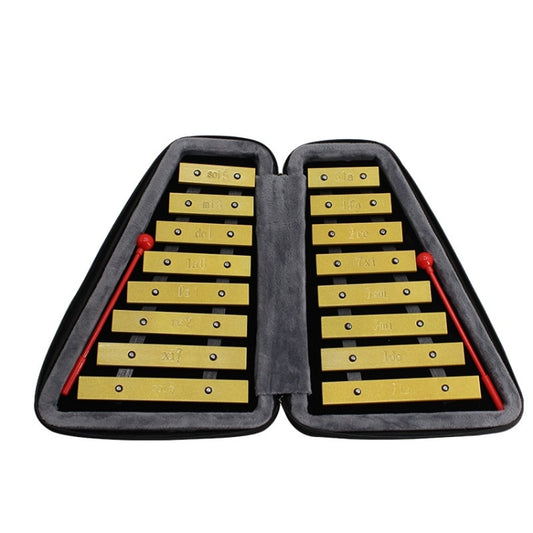 JZ-35 16-Tone Double Row Carillon Orff Percussion Instrument, Color: Golden - Percussion Instruments by PMC Jewellery | Online Shopping South Africa | PMC Jewellery
