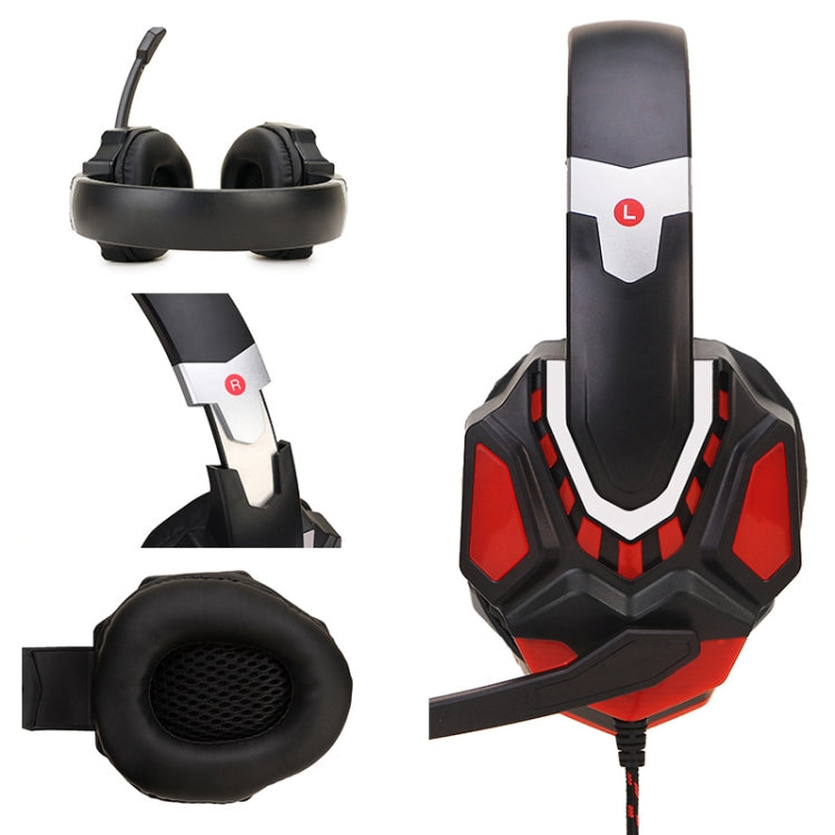 Soyto G10 Gaming Computer Headset For USB (Black Red) - Multimedia Headset by Soyto | Online Shopping South Africa | PMC Jewellery