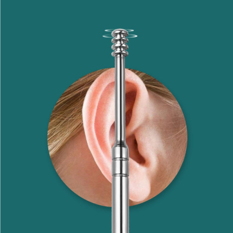 5 Sets 6 In 1 Stainless Steel Spring Spiral Portable Ear Pick, Specification: Purple - Ear Care Tools by PMC TechLife | Online Shopping South Africa | PMC TechLife