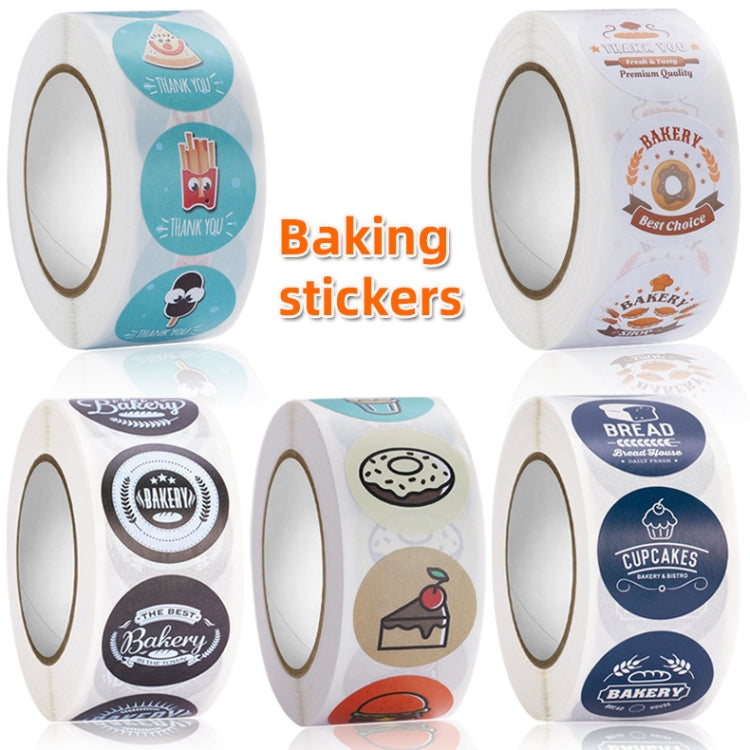 Bakery Cake Shop Cartoon Cute Sticker Decorative Sealing Sticker, Size: 2.5cm / 1 Inch(HA015) - Sticker & Tags by PMC Jewellery | Online Shopping South Africa | PMC Jewellery