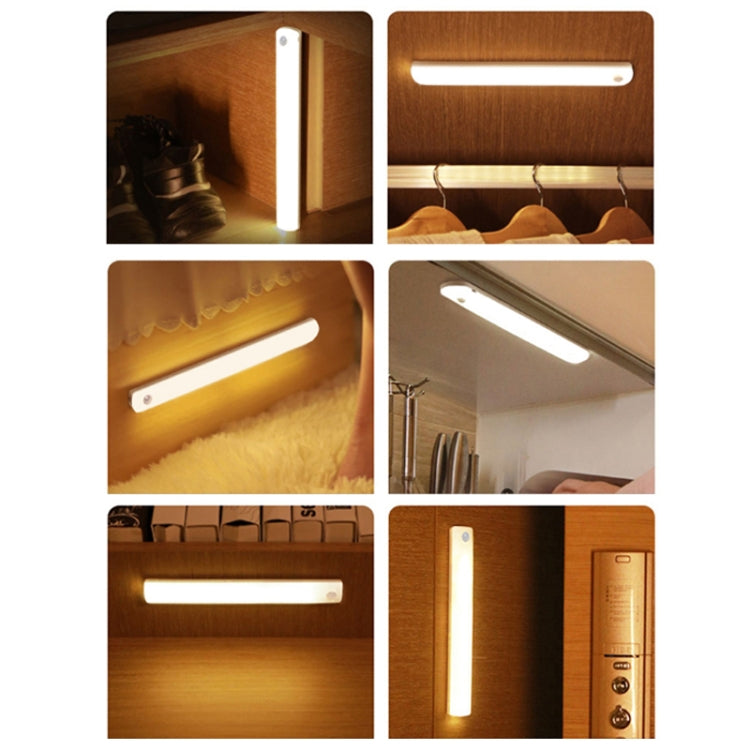 Magnetic Rechargeable Cabinet Bedside Human Body Induction Lamp, Specification: 200 mAh Without Switch 15cm(Yellow Light) - Sensor LED Lights by PMC TechLife | Online Shopping South Africa | PMC TechLife