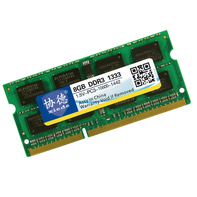 XIEDE X044 DDR3 NB 1333 Full Compatibility Notebook RAMs(8GB) - RAMs by XIEDE | Online Shopping South Africa | PMC Jewellery