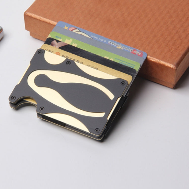 RFID Anti-Degaussing Anti-Theft Metal Wallet(Gold) - Antimagnetic RFID Package by PMC TechLife | Online Shopping South Africa | PMC TechLife | Buy Now Pay Later Mobicred