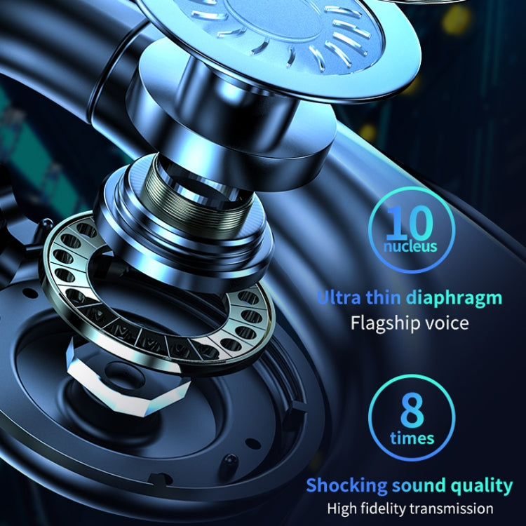 M99 Bluetooth V5.2 Single Earhook Business Headphone(Black+Blue) - Bluetooth Earphone by PMC TechLife | Online Shopping South Africa | PMC TechLife