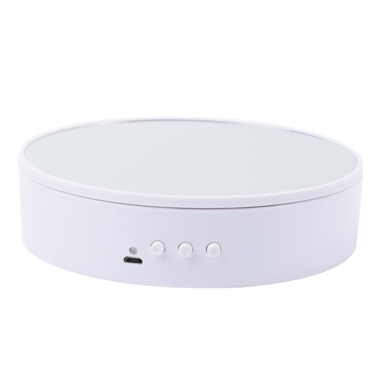 15cm Adjustable Speed Rotating Display Stand Props Turntable(White Mirror) -  by PMC TechLife | Online Shopping South Africa | PMC TechLife