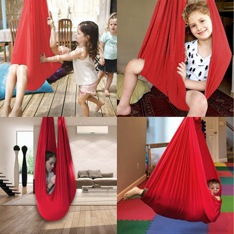 Kids Elastic Hammock Indoor Outdoor Swing, Size: 1.5x2.8m (Silver Gray) - Hammocks by PMC TechLife | Online Shopping South Africa | PMC TechLife | Buy Now Pay Later Mobicred