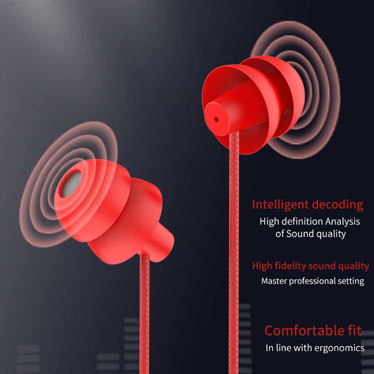 EN3900 3.5mm Plug In-Ear Wired Control Earphone with Mic(Red) - In Ear Wired Earphone by PMC Jewellery | Online Shopping South Africa | PMC Jewellery